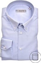 Ledub modern fit overhemd - lichtblauw - Strijkvrij - Boordmaat: 37
