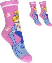 Disney Princess Sokken | 2 Paar | Roze | Maat 23-26 | 80% Katoen | Lekker Dun!