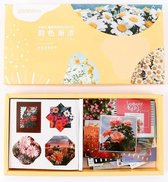 decoratieve stickers | washi stickers | bloemen  - flowers | 10 cm x 10 cm | 200 stickers