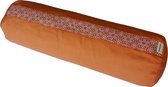 100% Ecologisch - Samarali Oranje Yoga Bolster - Veelzijdig & Eco-vriendelijk, 20x20x66 cm, Ronde/Rechthoekige Opties
