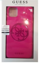 | iPhone 11 pro max Backcover | GUESS | Roze | high quality | elegant design | sterke randen |