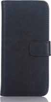 GadgetBay Lederen Wallet iPod Touch 5 6 7 generatie Bookcase hoesje - Zwart