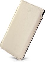 Insteekhoesje iPhone - Leren case - Beige - Size 2