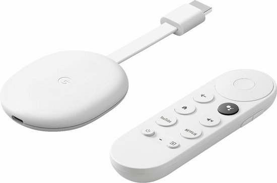 sterk Verlengen meesteres Google Chromecast met Google TV - Multimediaspeler - 4K - Wifi - Wit |  bol.com
