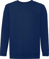 Fruit of the Loom - Kinder Classic Set-In Sweater - Blauw - 98-104