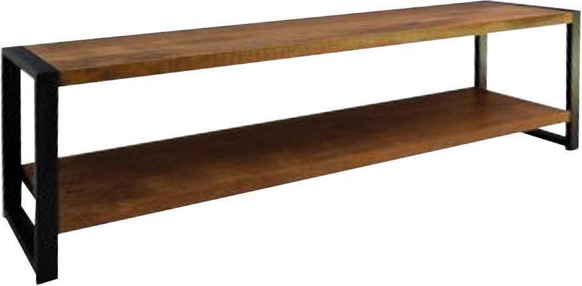 Mangohouten TV Meubel Britt 150 cm Mahom Industrieel - TV Meubel van Mangohout & Metaal - Industriële TV Meubel