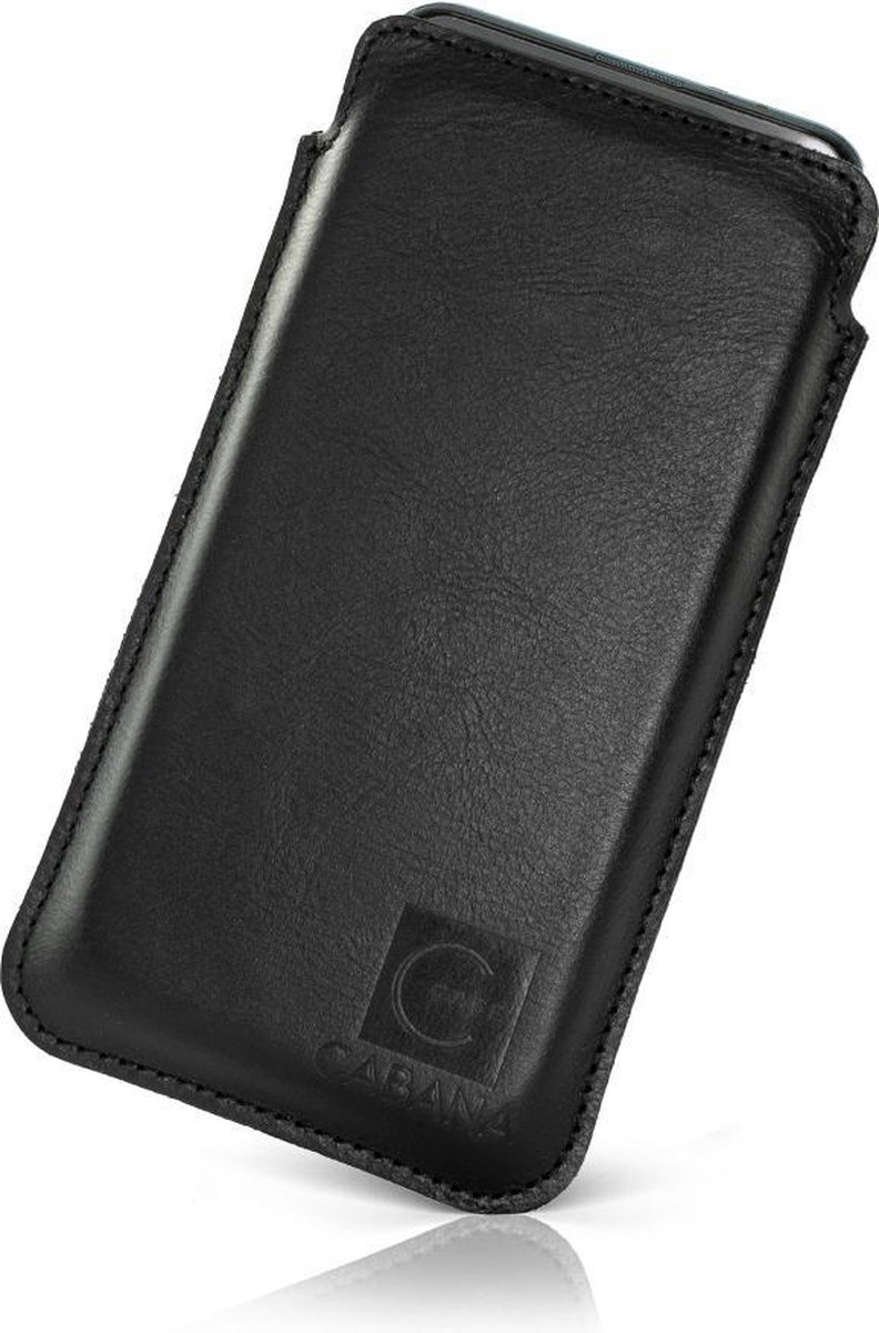 Insteekhoesje iPhone - Leren case - Zwart - Size 3 CABANA