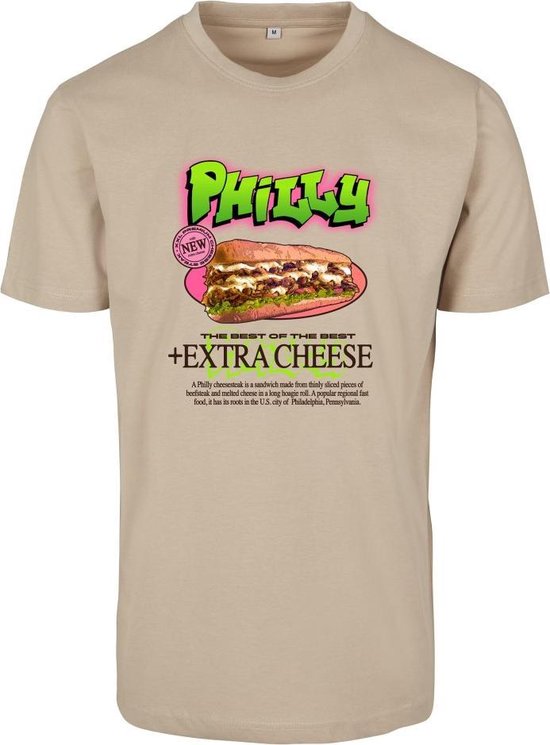 Mister Tee - Philly Sandwich Heren T-shirt - S - Creme