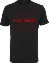 Urban Classics Heren Tshirt -M- Pizza Power Zwart
