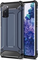 Samsung Galaxy S20 FE Hoesje Shock Proof Hybride Backcover Donkerblauw