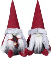 Kerstkabouters | set met mannelijk en vrouwelijk kabouter | 20 cm hoog
