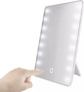 Makeup Mirror White - spiegel wit - mooi - schoonheid - led - lamp - sensor - automatisch - 16 leds - cosmetica - touch - screen- Duurzaam