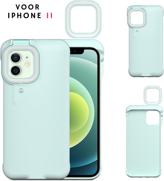 iPhone 11 hoesje met licht - ring light case - extra verlichting - tiktok -  iphone 11... | bol.com