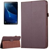 Voor Galaxy Tab A 10.1 / T580 Litchi Textuur Magnetische Horizontale Flip Leren Case met Houder & Slaap / Wekfunctie (Bruin)