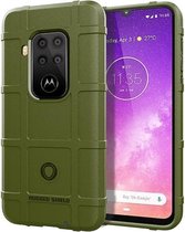 Schokbestendige beschermhoes met volledige dekking siliconen hoesje voor Motorola Moto One Pro (groen)