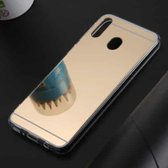 Ultradunne Galvaniserende Spiegel Acryl TPU Beschermende Cover Case voor Galaxy M20 (Goud)