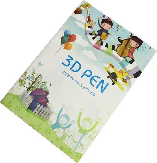 3D Pen Voorbeelden Boekje – Tekenen en Knutselen voor Kinderen – Project Boek - 40 Pagina