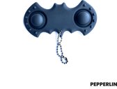 PEPPERLIN [ Blij Kind ] - Fidget - Pop it - Simple Dimple - Soft - Batman - Zwart - Sleutelhanger