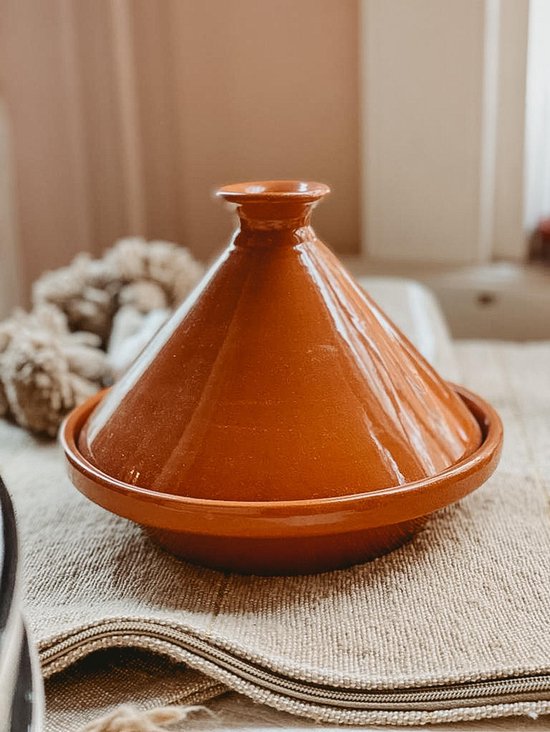 Kook Tajine voor Inductie, Gas, Oven Basic Terracotta M Souk Breda