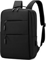 Mattys - Laptop Rugzak -  14' & 15' Inch - Zakelijk - Onderwijs  - Incl. USB toegang - Zwart