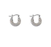 Jobo By JET - Sun earring - Dames oorbellen - Zilver - Diamanten - Trend 2021
