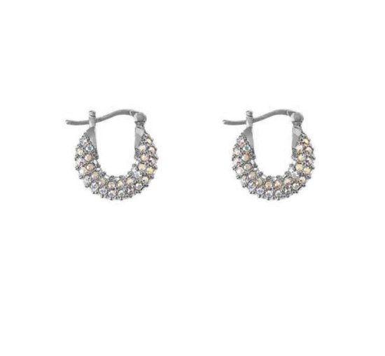 Jobo By JET - Sun earring - Dames oorbellen - Zilver - Diamanten - Trend 2021