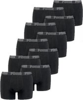 Puma Basic Boxershort 10-Pack Black/Black - Puma Onderbroek Heren - Multipack - Maat XXL