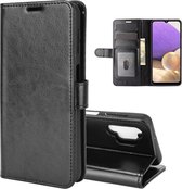 Samsung Galaxy A32 (4G) hoesje - MobyDefend Wallet Book Case (Sluiting Achterkant) - Zwart - GSM Hoesje - Telefoonhoesje Geschikt Voor Samsung Galaxy A32 (4G)