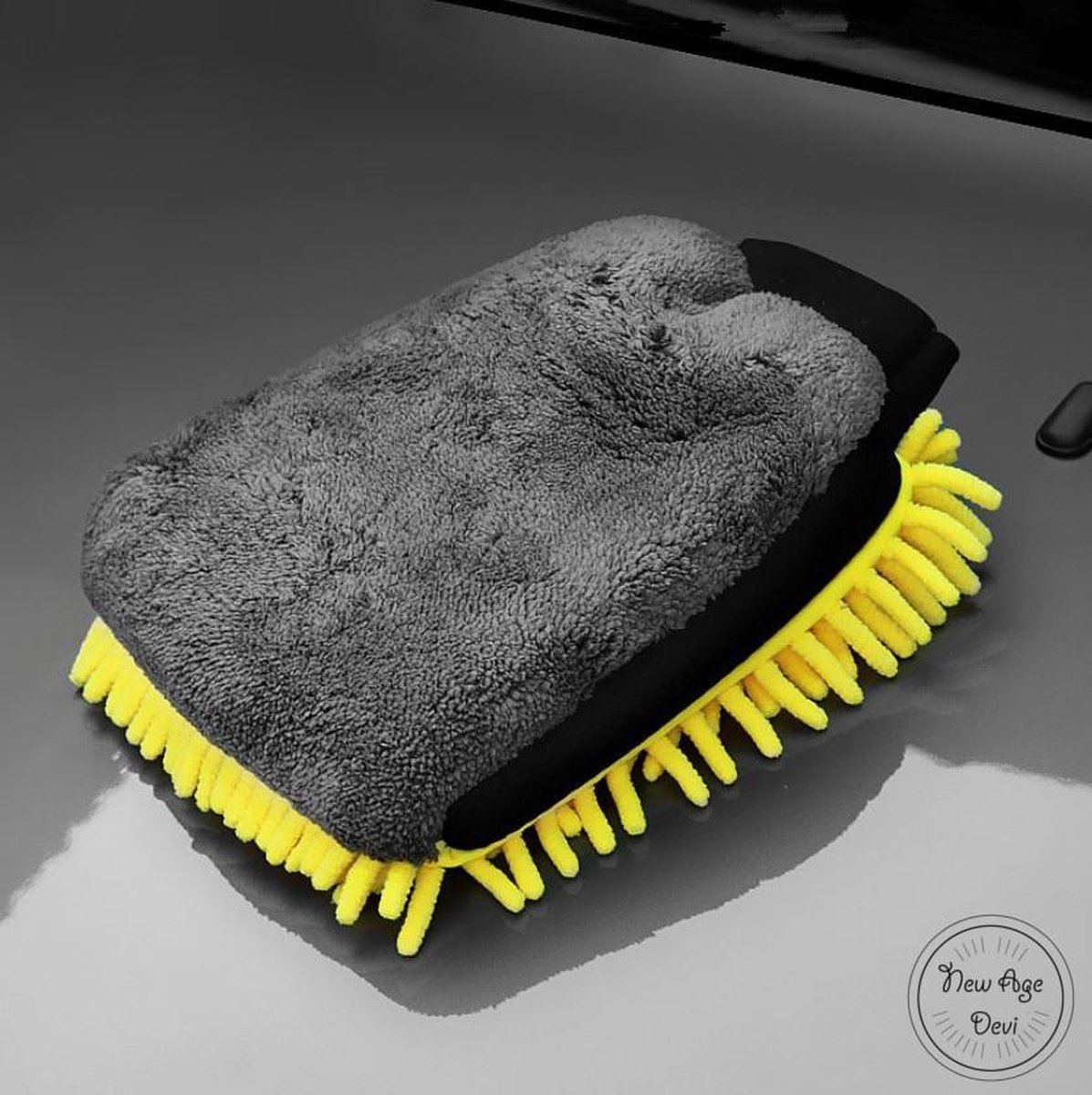 Goedkoopste New Age Devi - Microvezel handschoen - Was en Detailing Borstel -Dubbelzijdige Schoonmaak Handschoen