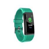 Smart Sport Horloge 115 Plus - Watch - Hardloop Armband - Stappenteller - Hartslagmeter - Bloeddrukmeter - Activity Tracker - Bluetooth - Waterdicht - Gezond - Fitness - Groen