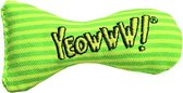 Yeowww! Stinkies Sardientje - Groen met strepen - 7.5 cm - Catnip Kattenkruid ( Kattenspeeltjes )