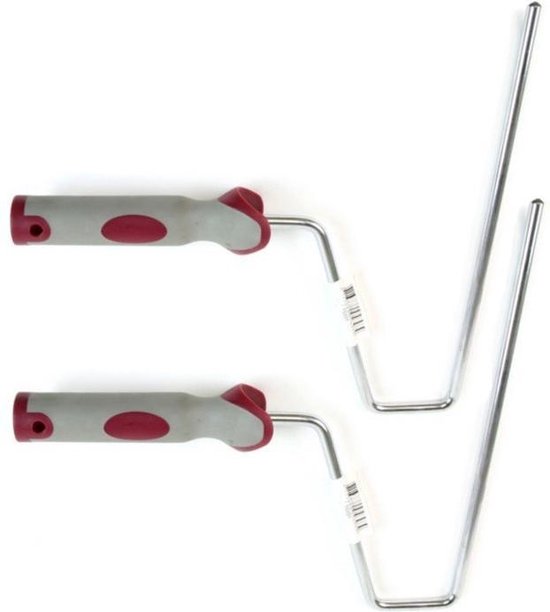 Nylon vachtroller 18 cm blauwe draad geschikt voor 2 componenten verf