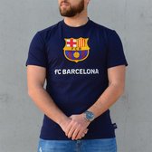 FC Barcelona T-shirt logo - volwassenen - maat S - blauw