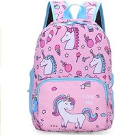 rugtas - Unicorn - rugzak voor meisje - eenhoorn - roze - peuter - kleuter - 30 x 25 x 15 cm