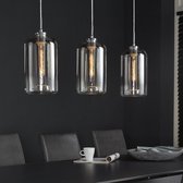 Hanglamp 3-Lichtbronnen - Ø18cm - Lamp Metallic Glas - Giga Meubel