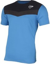 Dunlop t shirt essential cobalt blauw antraciet maat XXL