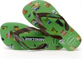 Havaianas Minecraft Unisex Slippers - Groen/Bruin - Maat 23/24