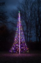 Fairybell LED Buiten Kerstboom voor in de vlaggenmast - 6 meter - 1200LEDs - Multi colour