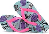 Havaianas Top Fashion Unisex Slippers - Licht Blauw/Paars/Roze - Maat 23/24