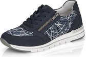 Remonte Dames Sneaker - R6700-14 Blauw/Wit Combi - Maat 37