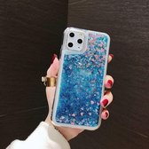 iPhone 11 Hoesje Bewegende Glitter Case Blauw voor iPhone 11