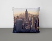 Sierkussen - Skyline New York - Woon accessoire - 50 x 50 cm