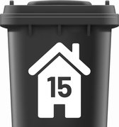 Container stickers huisnummer WIT | Staffelkorting 3 stuks 9,75 | Kliko sticker voordeelset | Cijfer stickers weerbestendige 1234567890 | containerstickers |