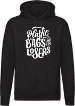 Plastic bags are for losers hoodie | milieu | grappig | unisex | trui | sweater | hoodie | capuchon