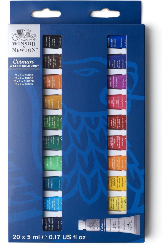 Winsor & Newton Cotman Watercolour 20X5ml Beginners Set