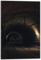 Acrylglas - Lege Tunnel van Trein - 40x60cm Foto op Acrylglas (Met Ophangsysteem)