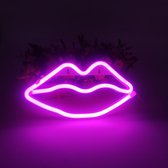 Neon verlichting - Lips - Roze sfeerlicht - Wandlamp