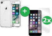 iPhone 7 Hoesje | Siliconen Hoesje Transparant | Inclusief 2 stuks Screenprotector | iPhone 7 Hoesje | iPhone 7 Screenprotector | Screenprotector iPhone 7 | Siliconen Hoesje iPhone 7 | Transp