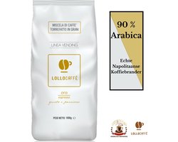 Arabica Koffiebonen - Lollo Caffè Oro 1kg - Italiaanse espresso - Smaakvol & fruitig - Topkwaliteit Koffiebrander uit Napels