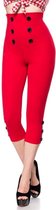 Belsira Capri broek -3XL- 50059 Rood